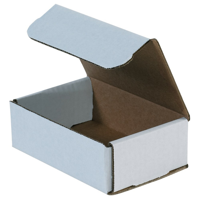 B O X MANAGEMENT, INC. M531 Partners Brand 5in Corrugated Mailers, 1inH x 3inW x 5inD, White, Pack Of 50 B O X MANAGEMENT, INC. M531 Partners Brand 5in Corrugated Mailers, 1inH x 3inW x 5inD, White, Pack Of 50