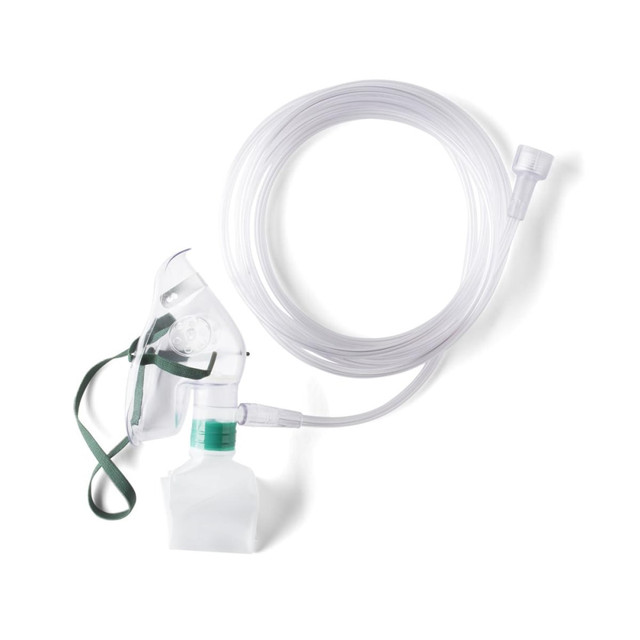 MEDLINE INDUSTRIES, INC. HCSU4601B Medline Pediatric Oxygen Masks, 7ft, Clear, Pack Of 50