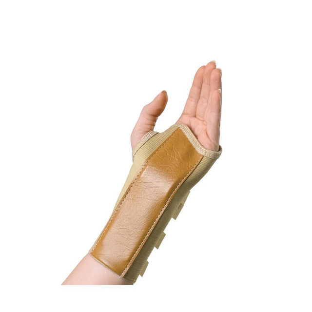 MEDLINE INDUSTRIES, INC. ORT19100LM Medline Elastic Wrist Splint, Left, Medium, 7in, Black MEDLINE INDUSTRIES, INC. ORT19100LM Medline Elastic Wrist Splint, Left, Medium, 7in, Black