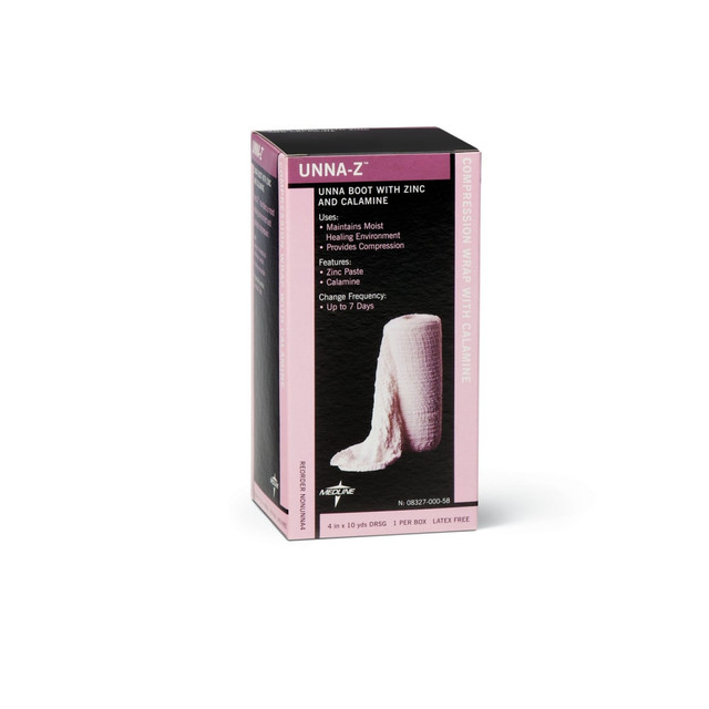 MEDLINE INDUSTRIES, INC. NONUNNA3H Medline Unna-Z Zinc-Oxide Impregnated Gauze Bandage, 3in x 10 Yd., Light Pink