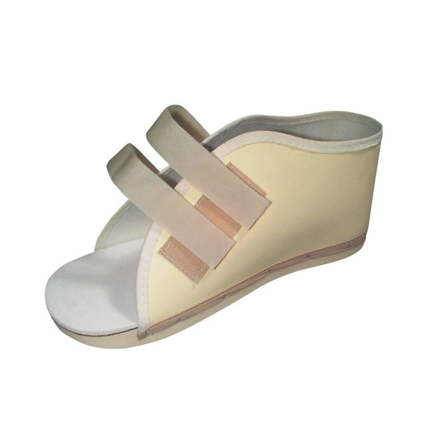 MEDLINE INDUSTRIES, INC. ORT30200MS Medline Hook-And-Loop Vinyl Post-Op Shoe, Mens, Small, Beige