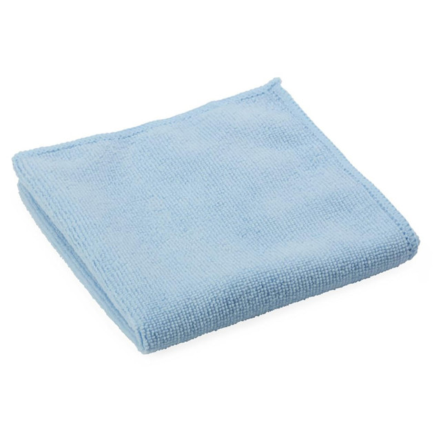 MEDLINE INDUSTRIES, INC. MDT217647 Medline Microfiber Cleaning Cloths, Medium Weight, 12in x 12in, Blue, Pack Of 250