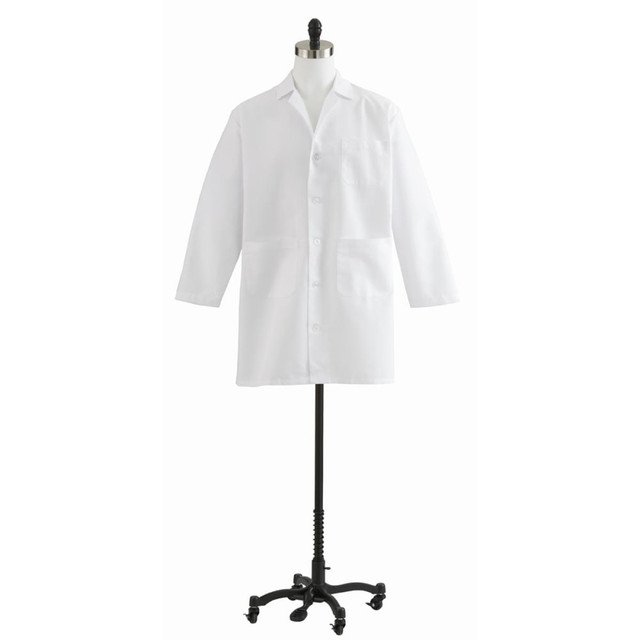 MEDLINE INDUSTRIES, INC. MDT12WHT42E Medline Unisex/Mens Staff-Length Lab Coat, 42in, White MEDLINE INDUSTRIES, INC. MDT12WHT42E Medline Unisex/Mens Staff-Length Lab Coat, 42in, White