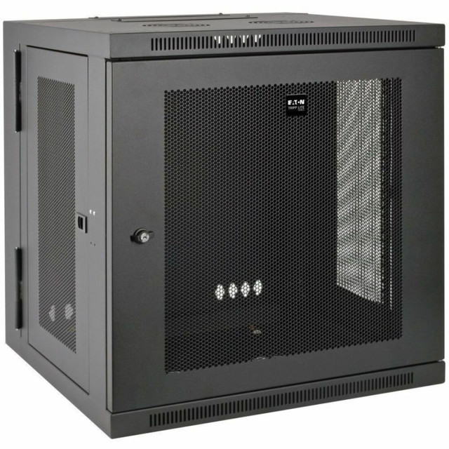 TRIPP LITE SRW12US Eaton Tripp Lite Series 12U Wall Mount Rack Enclosure Server Cabinet Hinged Doors/Sides - Rack cabinet - wall mountable - black - 12U - 19in