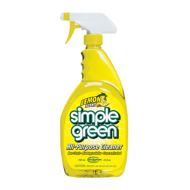 SUNSHINE MAKERS, INC. 14002 Simple Green All-Purpose Cleaner, Lemon Scent, 24 Oz Bottle, Case Of 12