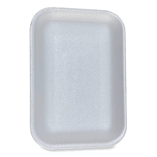 LAGASSE, INC. 2WH GEN Meat Trays, #2, 1-1/8inH x 8-1/2inW x 6-1/16inD, White, Pack Of 500 Trays LAGASSE, INC. 2WH GEN Meat Trays, #2, 1-1/8inH x 8-1/2inW x 6-1/16inD, White, Pack Of 500 Trays