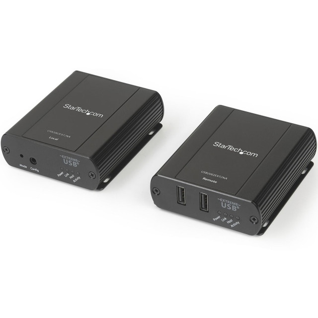 STARTECH.COM USB2002EXT2NA 2 Port USB 2.0 Extender Hub over Cat5e or Cat6 RJ45 Cable - 330ft/100m Metal USB 2.0 Extender Kit - ESD, Powered, 480mbps - USB 2.0 extender kit connects 2 remote USB devices up to 330ft over CAT5e/CAT6 RJ45 cable 480Mbps STARTECH.COM USB2002EXT2NA 2 Port USB 2.0 Extender Hub over Cat5e or Cat6 RJ45 Cable - 330ft/100m Metal USB 2.0 Extender Kit - ESD, Powered, 480mbps - USB 2.0 extender kit connects 2 remote USB devices up to 330ft over CAT5e/CAT6 RJ45 cable 480Mbps