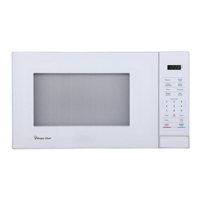 CNA INTERNATIONAL, INC. MC110MW Magic Chef MC110MW 1.1 Cu. Ft. 1,000W Digital Touch Countertop Microwave, White CNA INTERNATIONAL, INC. MC110MW Magic Chef MC110MW 1.1 Cu. Ft. 1,000W Digital Touch Countertop Microwave, White
