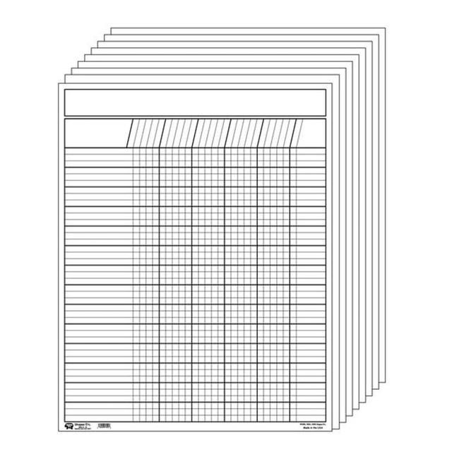 SHAPES ETC. INC. SE-357 Creative Shapes Etc. Vertical Incentive Chart, 28in x 22in, White, Pack Of 12 SHAPES ETC. INC. SE-357 Creative Shapes Etc. Vertical Incentive Chart, 28in x 22in, White, Pack Of 12