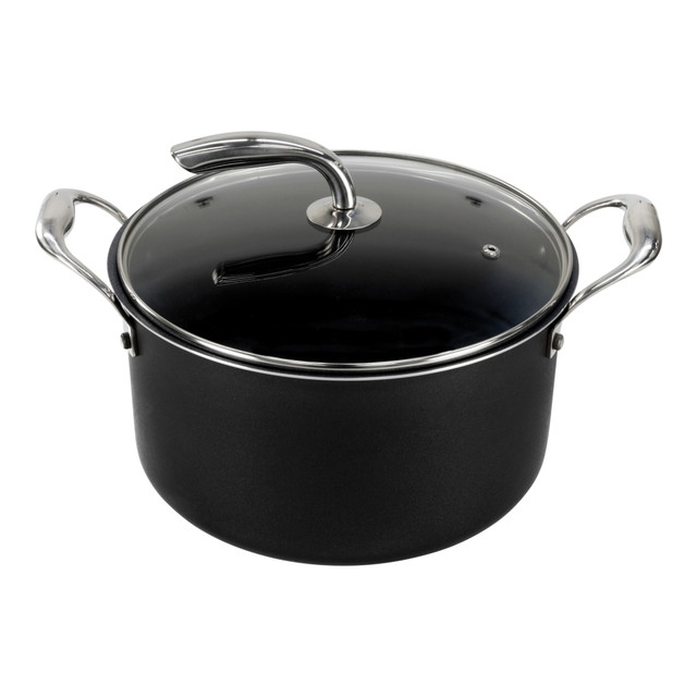 EKCO(R) 4043969 Vasconia Urban Aluminum Nonstick Covered Dutch Oven, 6 Qt, Black EKCO(R) 4043969 Vasconia Urban Aluminum Nonstick Covered Dutch Oven, 6 Qt, Black