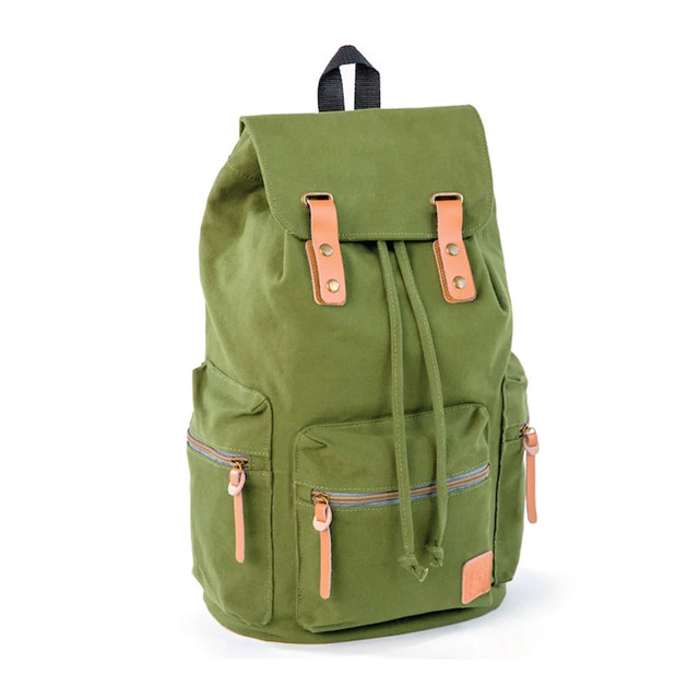 BANGKIT (U.S.A.), INC. BAZ1118 SYDNEY PAIGE X BAZIC Products GUIDI Rucksack Backpack, 18in, Green BANGKIT (U.S.A.), INC. BAZ1118 SYDNEY PAIGE X BAZIC Products GUIDI Rucksack Backpack, 18in, Green
