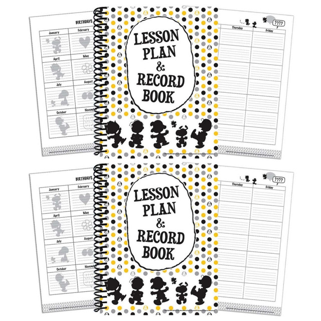 EDUCATORS RESOURCE EU-866272-2 Eureka Peanuts Touch Of Class Lesson Plan & Record Book, Pack Of 2 EDUCATORS RESOURCE EU-866272-2 Eureka Peanuts Touch Of Class Lesson Plan & Record Book, Pack Of 2