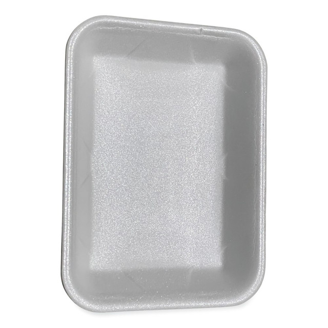 LAGASSE, INC. 4PWH GEN Meat Trays, #4P, 1-1/4inH x 9-1/2inW x 7-1/4inD, White, Pack Of 500 Trays LAGASSE, INC. 4PWH GEN Meat Trays, #4P, 1-1/4inH x 9-1/2inW x 7-1/4inD, White, Pack Of 500 Trays