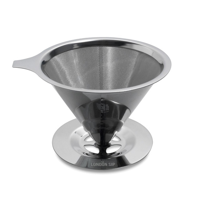 ESCALI CD3 The London Sip 4-Cup Programmable Stainless Steel Coffee Dripper, Silver