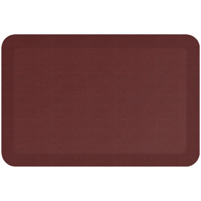 LETs GEL, INC. 108-23-2030-2 GelPro Designer Comfort Polyurethane Anti-Fatigue Mat For Hard Floors, 20in x 30in, Grasscloth Crimson LETs GEL, INC. 108-23-2030-2 GelPro Designer Comfort Polyurethane Anti-Fatigue Mat For Hard Floors, 20in x 30in, Grasscloth Crimson