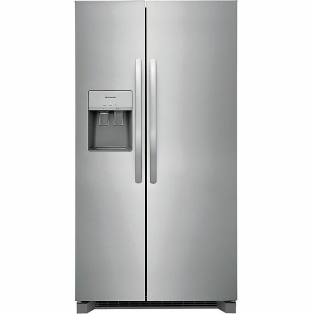 ELECTROLUX FRSS2623AS Frigidaire FRSS2623AS Refrigerator/Freezer - 25.60 ft³ - No-frost - Side by Side - 16.60 ft³ Net Refrigerator Capacity - 9 ft³ Net Freezer Capacity - 120 V AC - Stainless Steel - Freestanding - LED Light ELECTROLUX FRSS2623AS Frigidaire FRSS2623AS Refrigerator/Freezer - 25.60 ft³ - No-frost - Side by Side - 16.60 ft³ Net Refrigerator Capacity - 9 ft³ Net Freezer Capacity - 120 V AC - Stainless Steel - Freestanding - LED Light