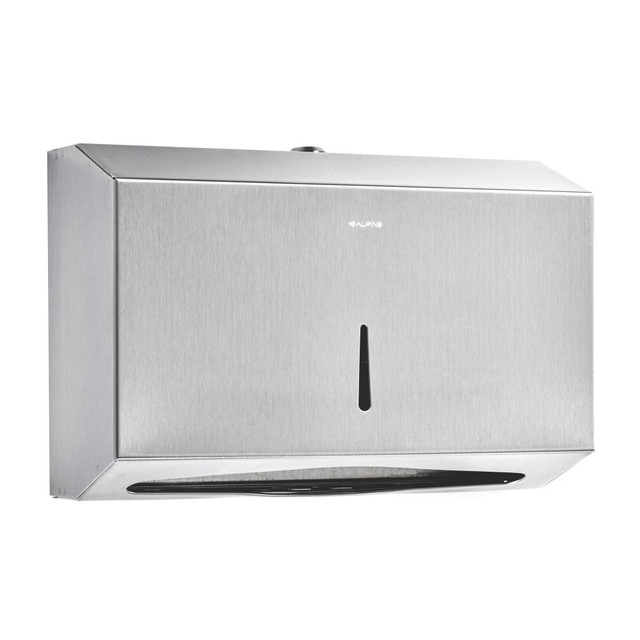 ADIR CORP. 481S Alpine C-Fold Multi-Fold Paper Towel Dispenser, 7-1/8inH x 10-7/8inW x 3-15/16inD, Stainless Steel