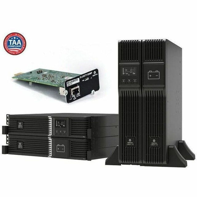 LIEBERT CORP PSI5-3000RT120TAAN Liebert PSI5 - UPS (rack-mountable / external) - AC 120 V - 2700 Watt - 2880 VA - 1-phase - Ethernet 10/100, USB - output connectors: 7 - 2U - TAA Compliant LIEBERT CORP PSI5-3000RT120TAAN Liebert PSI5 - UPS (rack-mountable / external) - AC 120 V - 2700 Watt - 2880 VA - 1-phase - Ethernet 10/100, USB - output connectors: 7 - 2U - TAA Compliant
