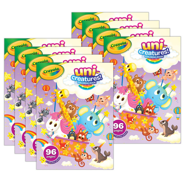 EDUCATORS RESOURCE BIN042638-8 Crayola Coloring Books, Uni-Creatures, Bundle Of 8 Books EDUCATORS RESOURCE BIN042638-8 Crayola Coloring Books, Uni-Creatures, Bundle Of 8 Books