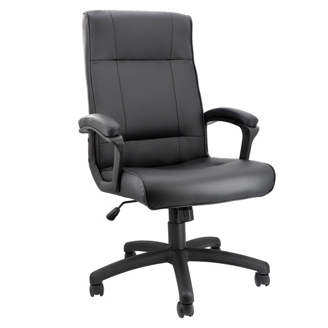 MEGAGOODS, INC. 995120168M Elama Faux Leather High-Back Adjustable Office Chair, Black MEGAGOODS, INC. 995120168M Elama Faux Leather High-Back Adjustable Office Chair, Black