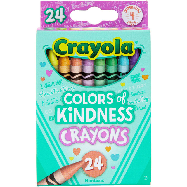 CRAYOLA LLC 52-0130 Crayola Colors of Kindness Crayons, Assorted Colors, Box Of 24 Crayons