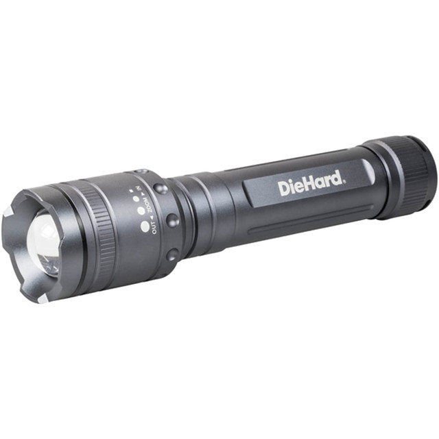 DORCY INTERNATIONAL INC. 41-6124 DieHard 2,400-Lumen Battery-Powered Twist Focus Flashlight, 9in x 2in x 2in, Black