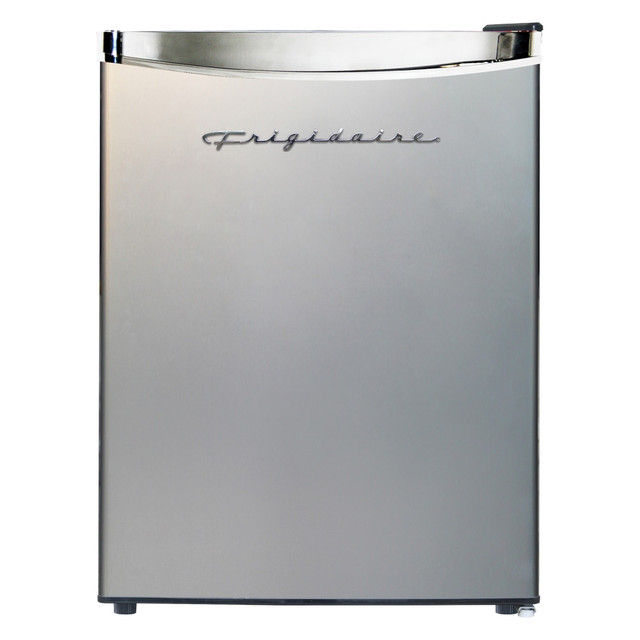 CURTIS INTERNATIONAL, LT EFR285-B Frigidaire 2.5 Cu. Ft. Compact Retro Platinum Mini Refrigerator, Silver