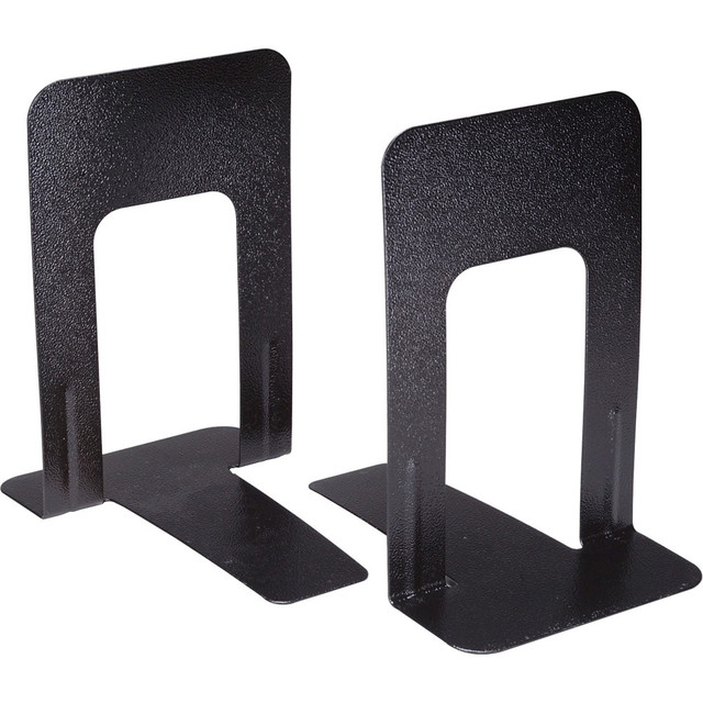NATIONAL INDUSTRIES FOR THE BLIND 4844579 AbilityOne Heavy-Duty Steel Bookends - 9in Height x 5.9in Width x 8in Depth - Heavy Duty, Non-skid Base, Scratch Resistant, Non-slip - 18% Recycled - Black - Steel - 1 Pair NATIONAL INDUSTRIES FOR THE BLIND 4844579 AbilityOne Heavy-Duty Steel Bookends - 9in Height x 5.9in Width x 8in Depth - Heavy Duty, Non-skid Base, Scratch Resistant, Non-slip - 18% Recycled - Black - Steel - 1 Pair