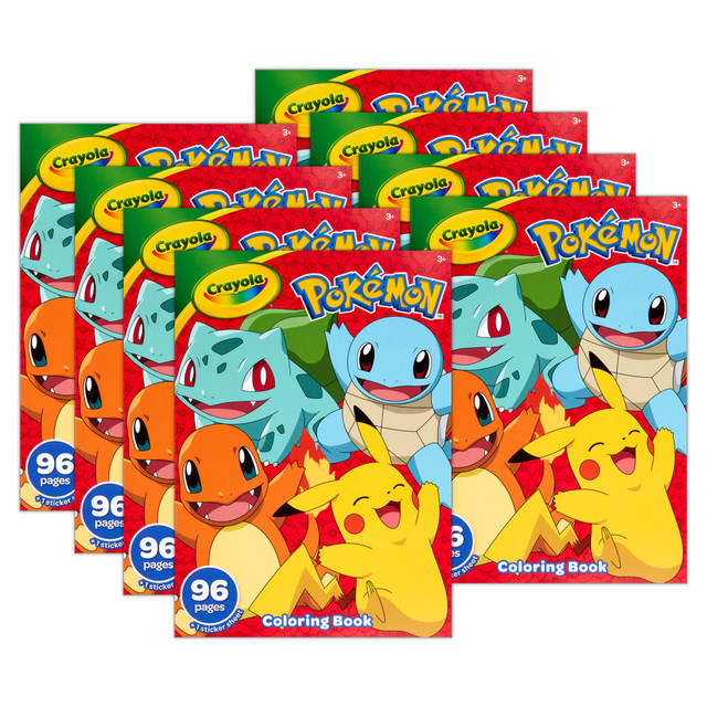 EDUCATORS RESOURCE BIN042732-8 Crayola Coloring Books, Pokemon, Bundle Of 8 Books EDUCATORS RESOURCE BIN042732-8 Crayola Coloring Books, Pokemon, Bundle Of 8 Books