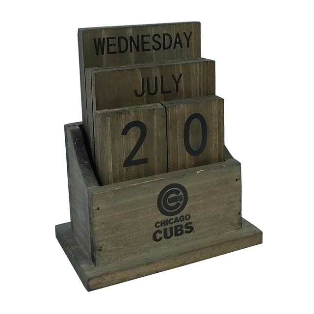 IMPERIAL INTERNATIONAL IMP 662-2005 Imperial MLB Wood Block Calendar, Chicago Cubs IMPERIAL INTERNATIONAL IMP 662-2005 Imperial MLB Wood Block Calendar, Chicago Cubs