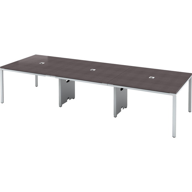 NORSTAR OFFICE PRODUCTS INC. S403 Boss Office Products Simple System Rectangular Conference Table, 29-1/2inH x 142inW x 47inD, Driftwood NORSTAR OFFICE PRODUCTS INC. S403 Boss Office Products Simple System Rectangular Conference Table, 29-1/2inH x 142inW x 47inD, Driftwood