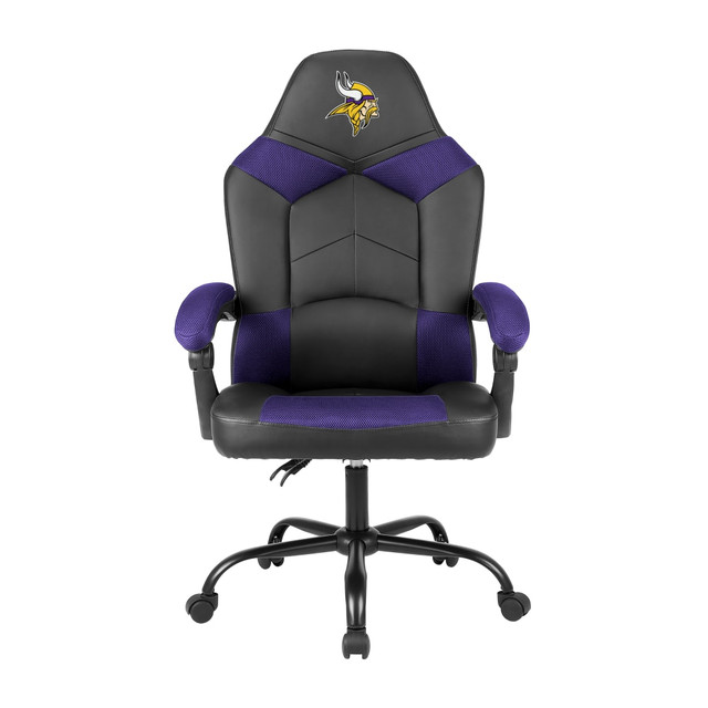 IMPERIAL INTERNATIONAL IMP  135-1007 Imperial Adjustable Oversized Vinyl High-Back Office Task Chair, NFL Minnesota Vikings, Black/Purple