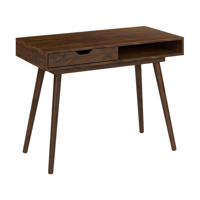 BUSH INDUSTRIES INC. NRD140DW-03 Bush Furniture Nora 40inW Writing Desk, Dark Walnut, Standard Delivery BUSH INDUSTRIES INC. NRD140DW-03 Bush Furniture Nora 40inW Writing Desk, Dark Walnut, Standard Delivery