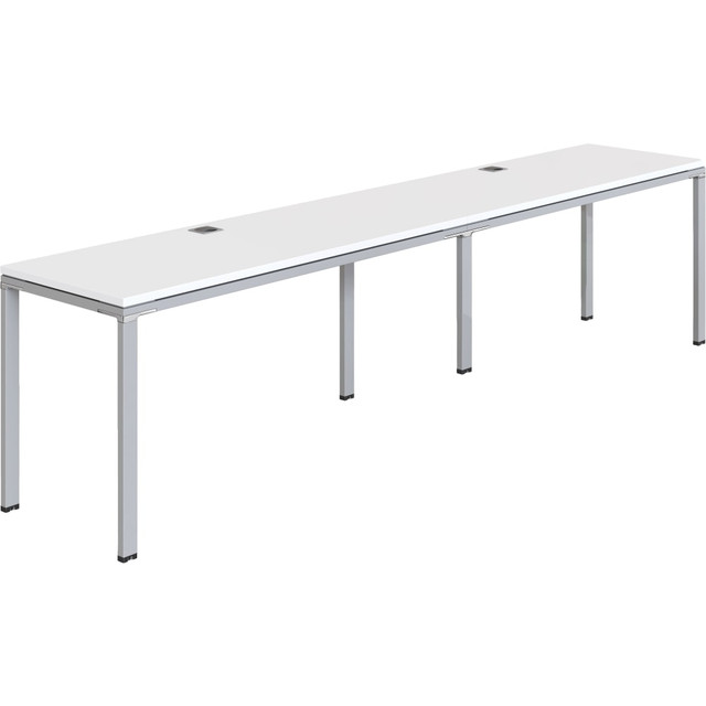 NORSTAR OFFICE PRODUCTS INC. SGSD005-110-WT Boss Office Products Simple System Workstation Double Desks, 30inH x 96inW x 24inD, White NORSTAR OFFICE PRODUCTS INC. SGSD005-110-WT Boss Office Products Simple System Workstation Double Desks, 30inH x 96inW x 24inD, White