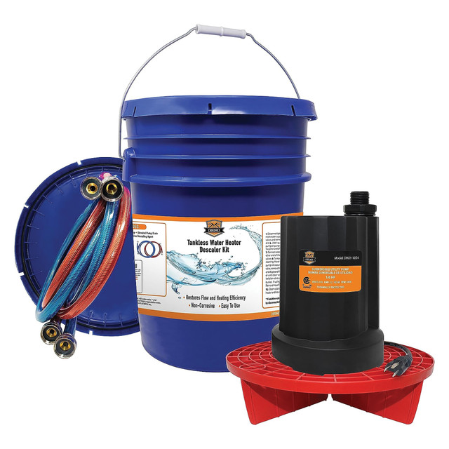 DIGITAL ENERGY CXT1-1102 Chromex Tankless Water Heater Flushing Kit, 10-1/2in x 10-1/2in, Blue DIGITAL ENERGY CXT1-1102 Chromex Tankless Water Heater Flushing Kit, 10-1/2in x 10-1/2in, Blue