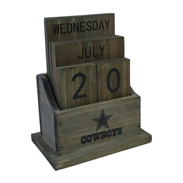 IMPERIAL INTERNATIONAL IMP 662-1002 Imperial NFL Wood Block Calendar, Dallas Cowboys IMPERIAL INTERNATIONAL IMP 662-1002 Imperial NFL Wood Block Calendar, Dallas Cowboys