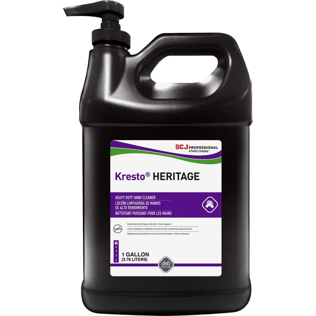 S.C. JOHNSON & SON, INC. 09102 SC Johnson Super Heavy Duty Hand Cleanser, 1 Gallon, Fresh Citrus Scent, Clear