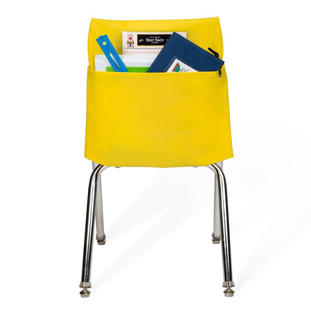 VICTOR TECHNOLOGY 40114BUNDLE Victor Seat Sack Chair Pockets, 14in x 1/2in, Yellow, Bundle Of 10 Pockets VICTOR TECHNOLOGY 40114BUNDLE Victor Seat Sack Chair Pockets, 14in x 1/2in, Yellow, Bundle Of 10 Pockets