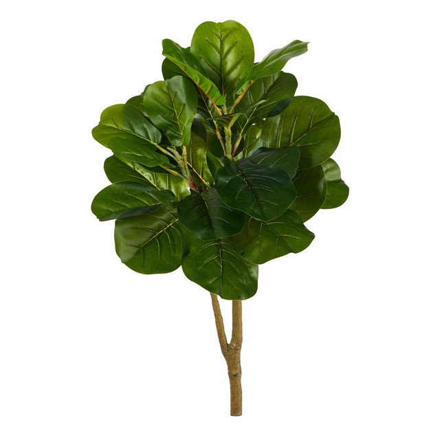 NEARLY NATURAL INC. T2106 Nearly Natural Fiddle Leaf Fig 30inH Artificial Tree, 30inH x 9inW x 9inD, Green NEARLY NATURAL INC. T2106 Nearly Natural Fiddle Leaf Fig 30inH Artificial Tree, 30inH x 9inW x 9inD, Green