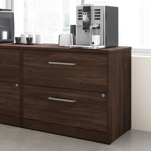 BUSH INDUSTRIES INC. VSF136BWSU Bush Business Furniture Vista 35inW 2 Drawer Lateral File Cabinet, Black Walnut, Standard Delivery BUSH INDUSTRIES INC. VSF136BWSU Bush Business Furniture Vista 35inW 2 Drawer Lateral File Cabinet, Black Walnut, Standard Delivery