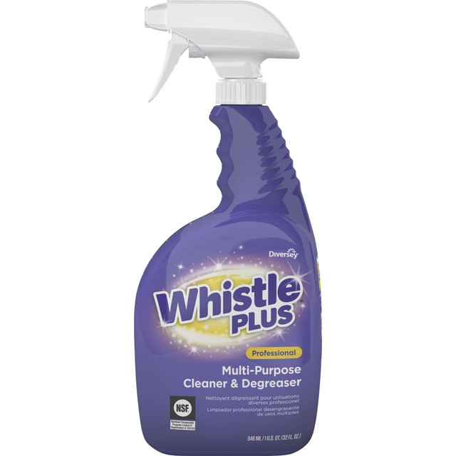 DIVERSEY CBD540564  Whistle Plus Cleaner & Degreaser - Ready-To-Use - 32 fl oz (1 quart) - 8 / Carton - Purple