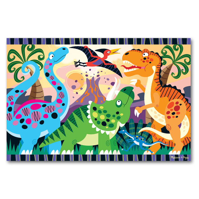 MELISSA & DOUG, LLC LCI4425 Melissa & Doug Dinosaur Dawn Floor Puzzle MELISSA & DOUG, LLC LCI4425 Melissa & Doug Dinosaur Dawn Floor Puzzle