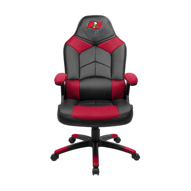 IMPERIAL INTERNATIONAL IMP 134-1009 Imperial NFL Faux Leather Oversized Computer Gaming Chair, Tampa Bay Buccaneers IMPERIAL INTERNATIONAL IMP 134-1009 Imperial NFL Faux Leather Oversized Computer Gaming Chair, Tampa Bay Buccaneers