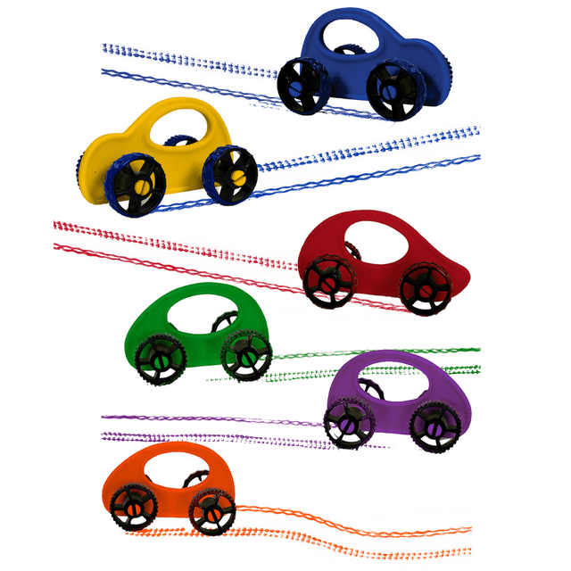 INCREDIBLE NOVELTIES INC R-54476 Roylco Paint Racers, Primary & Secondary Colors, Pack Of 6 INCREDIBLE NOVELTIES INC R-54476 Roylco Paint Racers, Primary & Secondary Colors, Pack Of 6