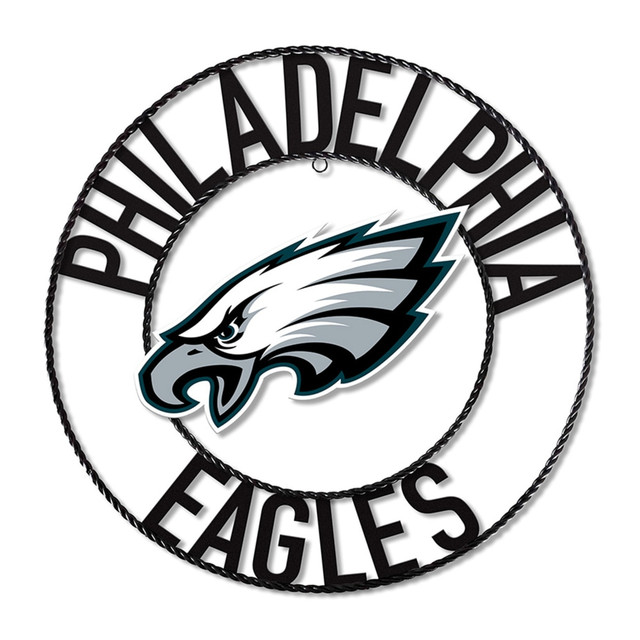 IMPERIAL INTERNATIONAL IMP 584-1037 Imperial NFL Wrought Iron Wall Art, 24inH x 24inW x 1/2inD, Philadelphia Eagles IMPERIAL INTERNATIONAL IMP 584-1037 Imperial NFL Wrought Iron Wall Art, 24inH x 24inW x 1/2inD, Philadelphia Eagles