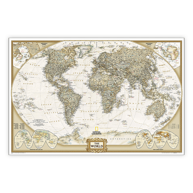 NATIONAL GEOGRAPHICS MAPS NGMRE01020376 National Geographic World Executive Map, Poster Size and Laminated, 36in x 24in NATIONAL GEOGRAPHICS MAPS NGMRE01020376 National Geographic World Executive Map, Poster Size and Laminated, 36in x 24in