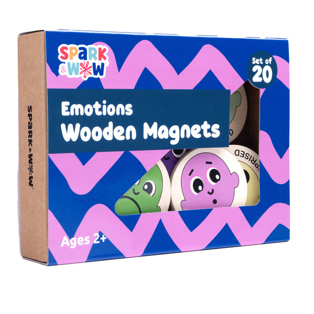 LEARNING ADVANTAGE CTUSW400026 Spark & Wow Emotions Wooden Magnets, Multicolor, Pre-K, Set Of 20 Magnets LEARNING ADVANTAGE CTUSW400026 Spark & Wow Emotions Wooden Magnets, Multicolor, Pre-K, Set Of 20 Magnets