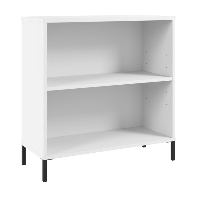 BUSH INDUSTRIES INC. ESB229WH Bush Furniture Essence 30inH 2-Shelf Bookcase, White, Standard Delivery
