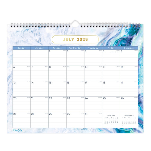 BLUE SKY THE COLOR OF IMAGINATION LLC 147010-A26 2025-2026 Blue Sky Monthly Wall Calendar, 12in x 15in, Gemma, July 2025 To June 2026, 147010 BLUE SKY THE COLOR OF IMAGINATION LLC 147010-A26 2025-2026 Blue Sky Monthly Wall Calendar, 12in x 15in, Gemma, July 2025 To June 2026, 147010
