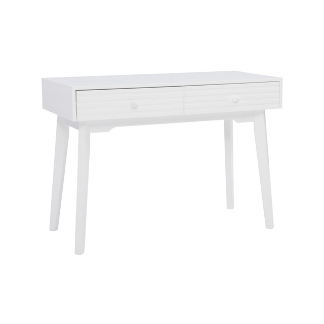L. POWELL ACQUISITION CORP. ODP2943 Powell Barrick 42inW 2-Drawer Desk, White L. POWELL ACQUISITION CORP. ODP2943 Powell Barrick 42inW 2-Drawer Desk, White